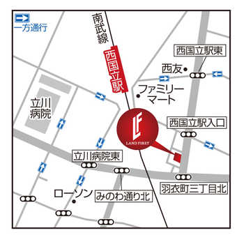 東京都立川市羽衣町3-2-14　店舗前に駐車場ございます。