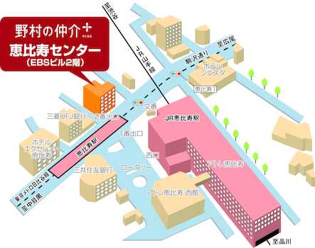 JR恵比寿駅西口、東京メトロ日比谷線恵比寿駅徒歩1分です。お車でお越しの方は、恐れ入りますが近隣のコインパーキングにお停めください。お帰りの際、清算させていただきます。