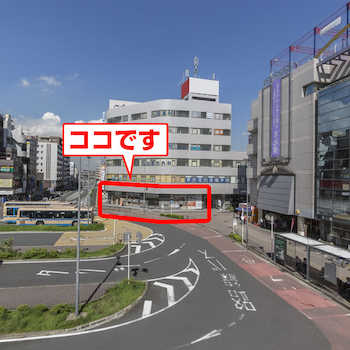JR横浜線「中山」駅北口ロータリーに面しております！