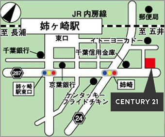 JR内房線姉ヶ崎駅徒歩4分です!!駐車場も完備してございます!!