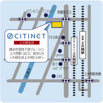 横浜市営地下鉄ブルーライン「上大岡駅」出口１より徒歩１分