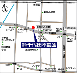 千代田不動産の店舗地図