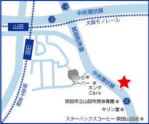 スターバックス コーヒー 吹田山田店すぐ近く。店舗前、店舗横に駐車場もございます♪