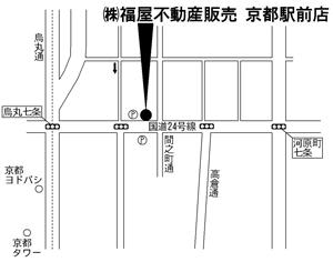 京都駅前店の地図