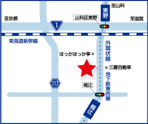 地下鉄東西線「東野駅」より外環状線を南に徒歩８分ほっかほっか亭さんのお隣です