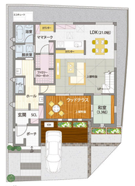 ヤマト住建　住まいのギャラリー京都南店の間取り図(1階)