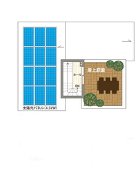 ヤマト住建　住まいのギャラリー京都南店の間取り図(屋上)