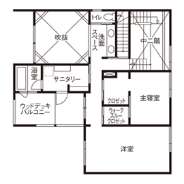 【千葉市稲毛区】Afternoon Tea HOUSE千葉 モデルハウスの間取り図(2階)