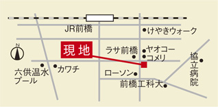 漆喰の家　いえすとーりー 篠田工務店 (モデルハウス) へのアクセスマップ