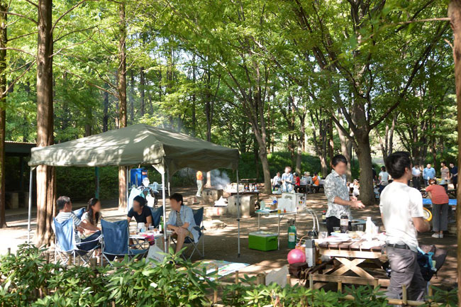 しながわ区民公園のＢＢＱスペース