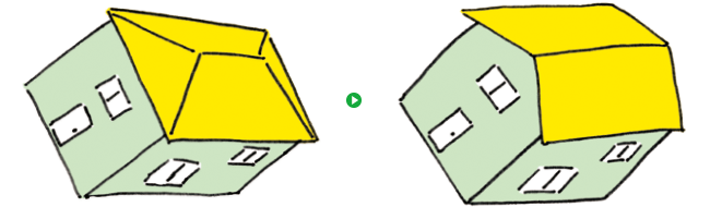 施工手間の多い屋根よりシンプルにしてコストダウン