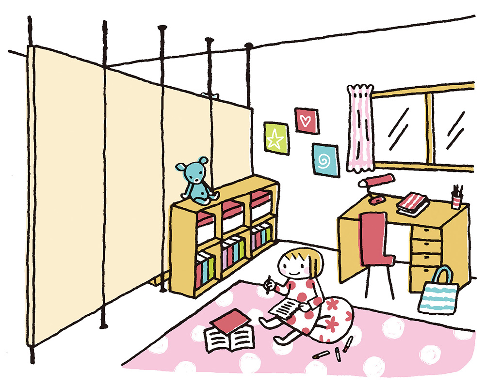 間仕切り壁で子ども部屋をリフォームしたい 個室にする費用は Diyでもできる 住まいのお役立ち記事