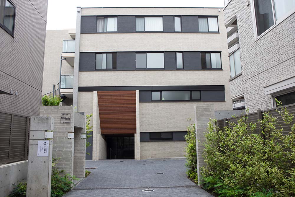 代々木公園のコーポラティブハウスの外観