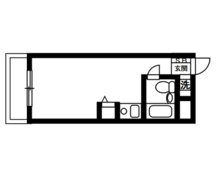 ワンルームの間取り画像