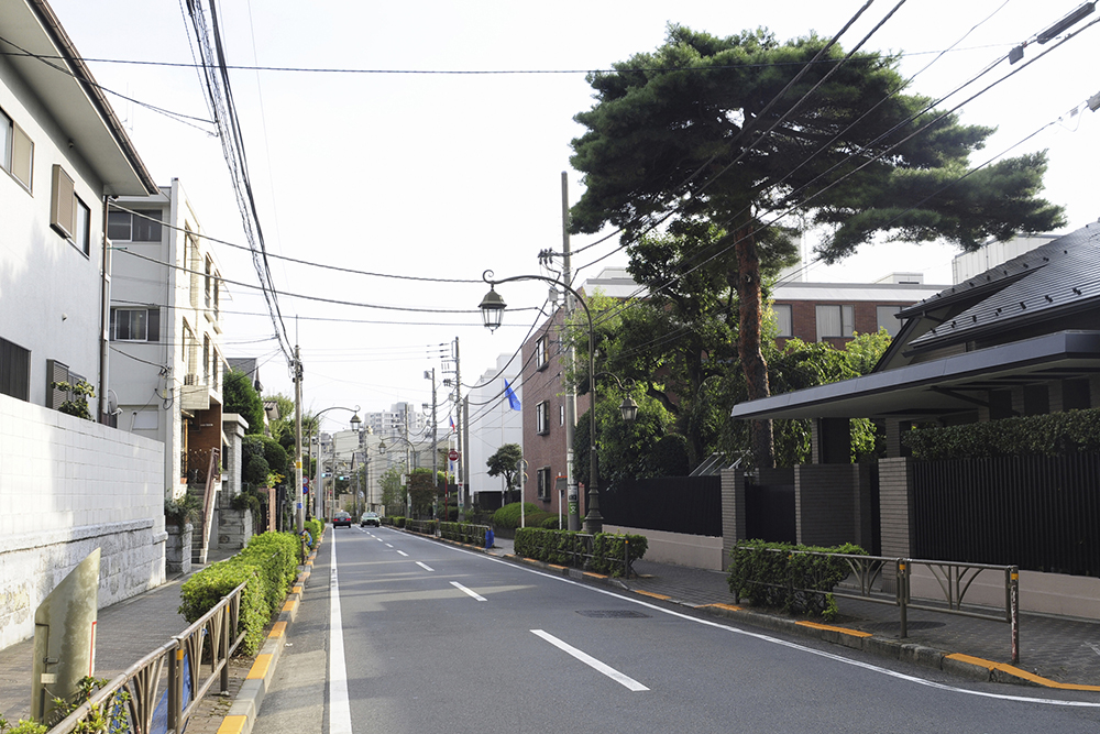 恵比寿駅にも近い広尾の住宅地