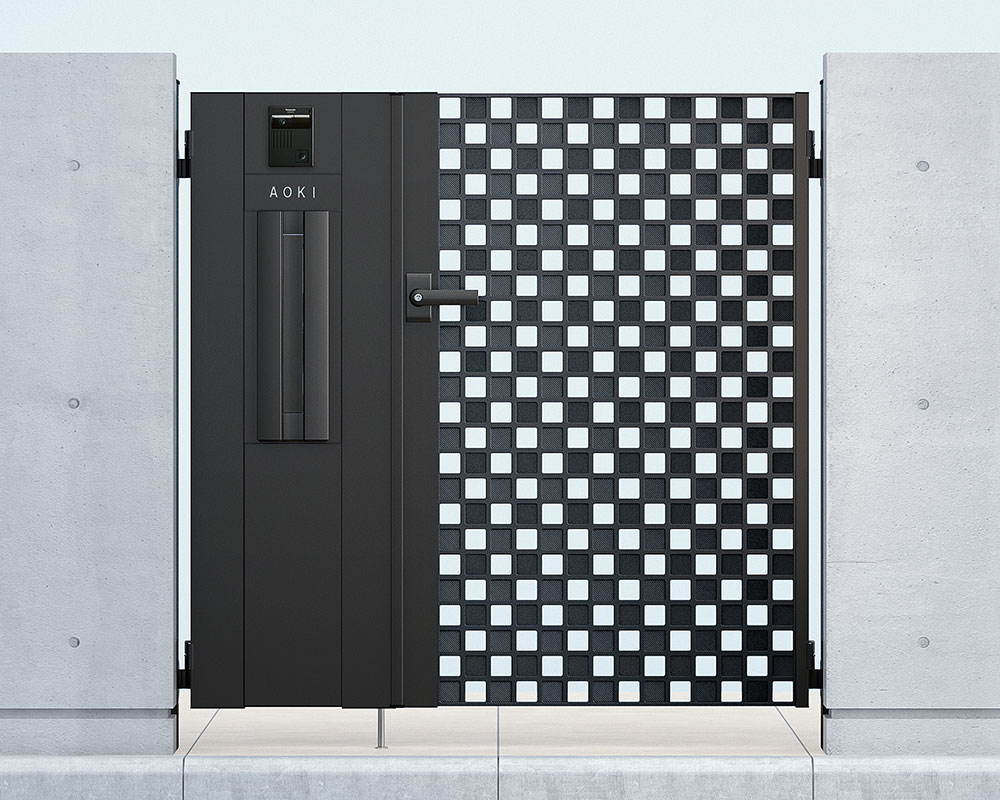 門扉一体型のポストのイメージ