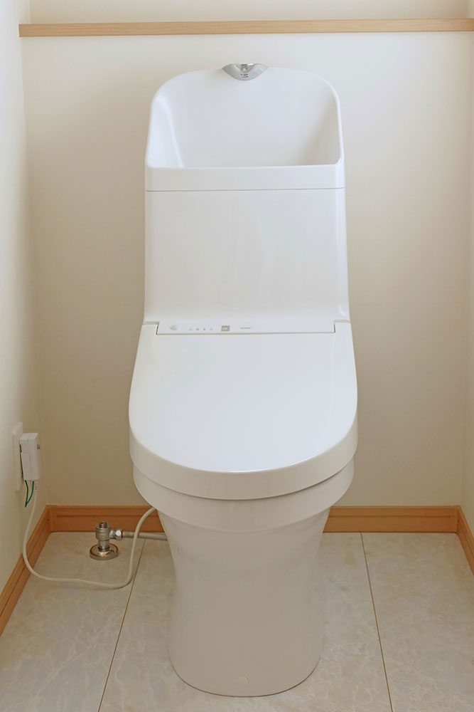 一体型のタンク式トイレのイメージ