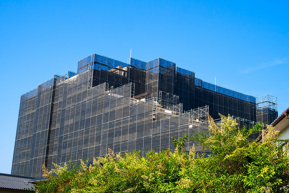 大規模修繕工事が行われているマンション