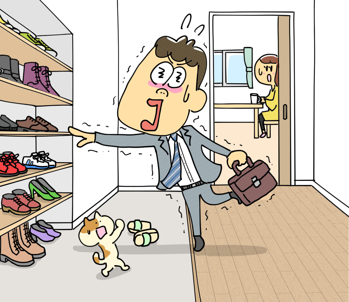 シューズインクローゼットが広すぎて失敗した事例の間取り図