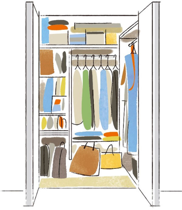 詰め込みすぎてしまったクローゼット