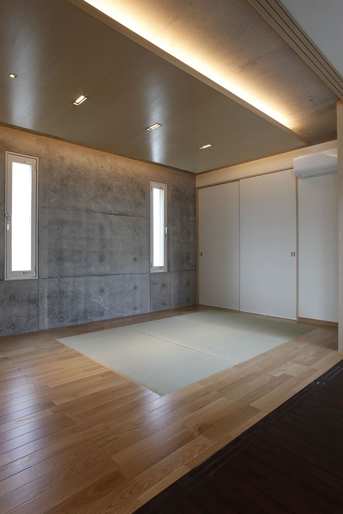コンクリート打放しの和室のイメージ
