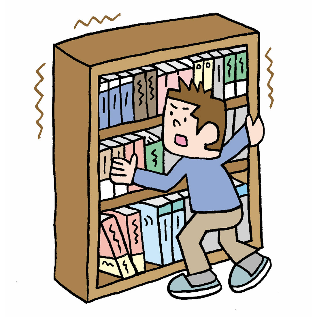 震度7のときの免震構造の建物の状況