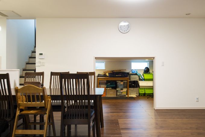 スキップフロアのある平屋