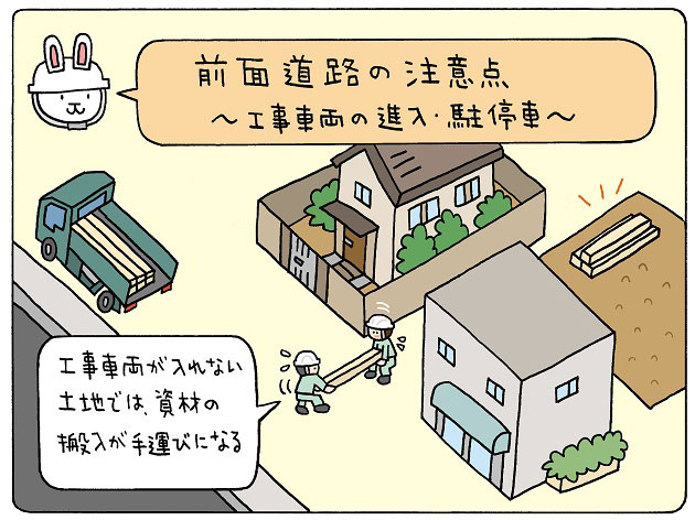 工事車両の進入・駐停車