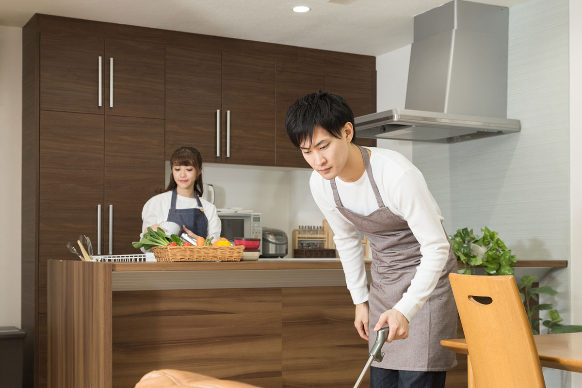 家事を一緒にする夫婦