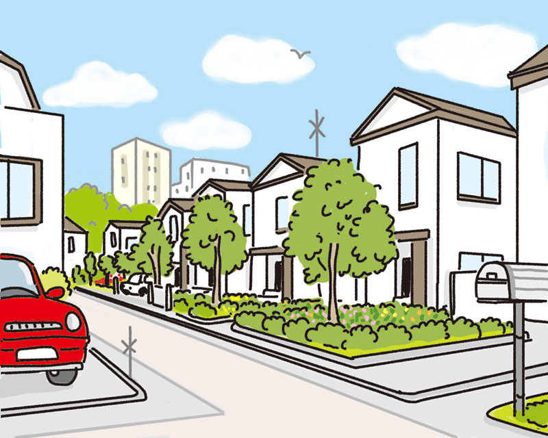 分譲住宅の街並み