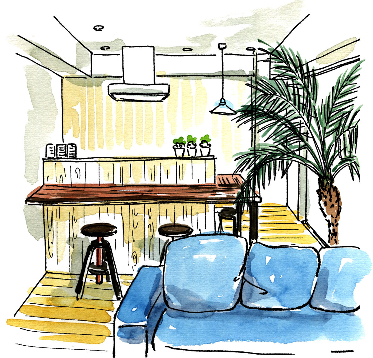 西海岸インテリアの部屋