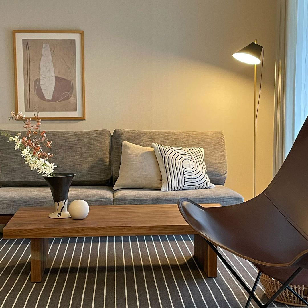 北欧風×和風のカフェ風インテリアの写真