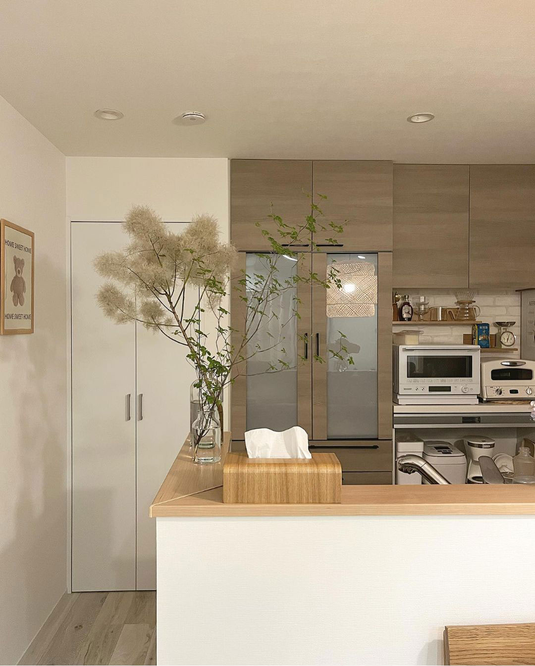 韓国カフェ風インテリアキッチンの写真