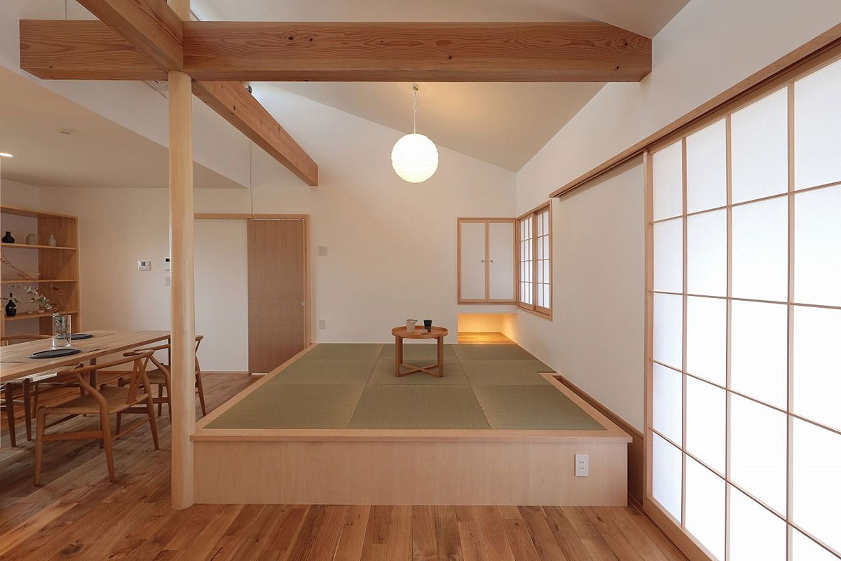 小上がりのある和モダンリビング