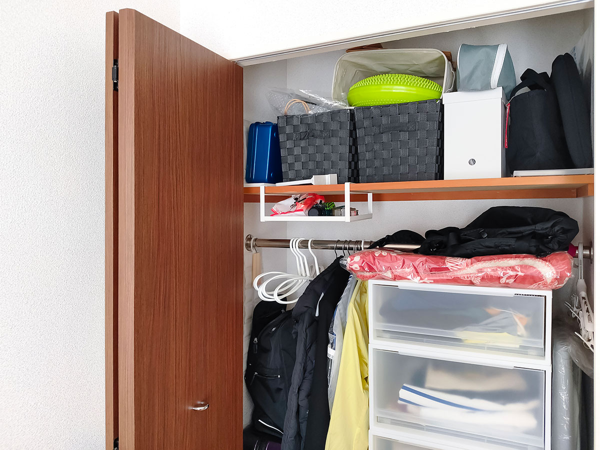 布団をしまえる大きめのクローゼット