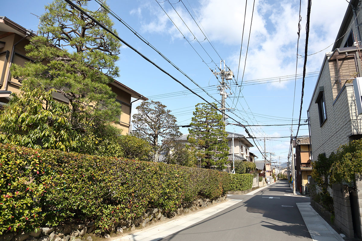 桂駅付近の住宅街