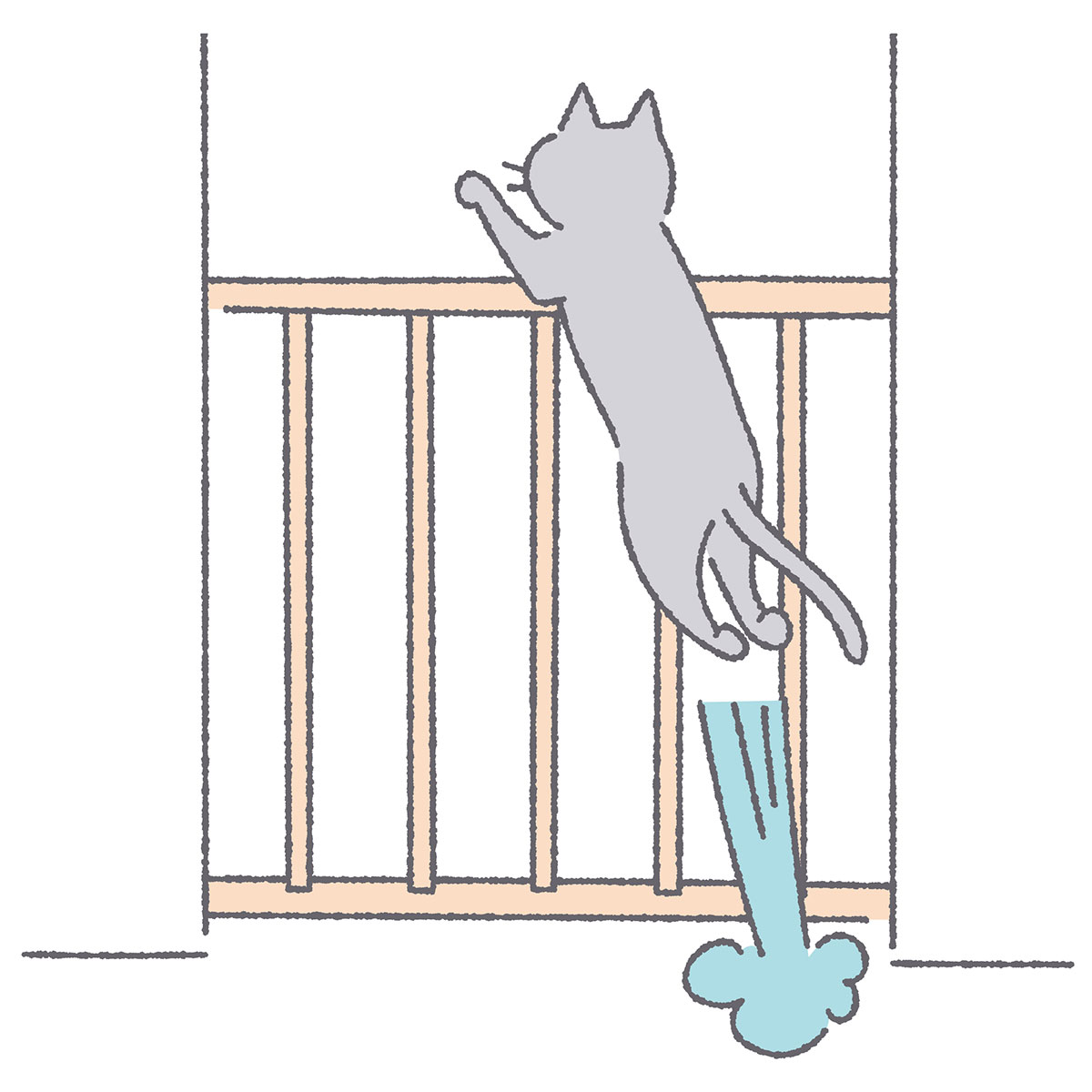 猫用の脱走防止用扉