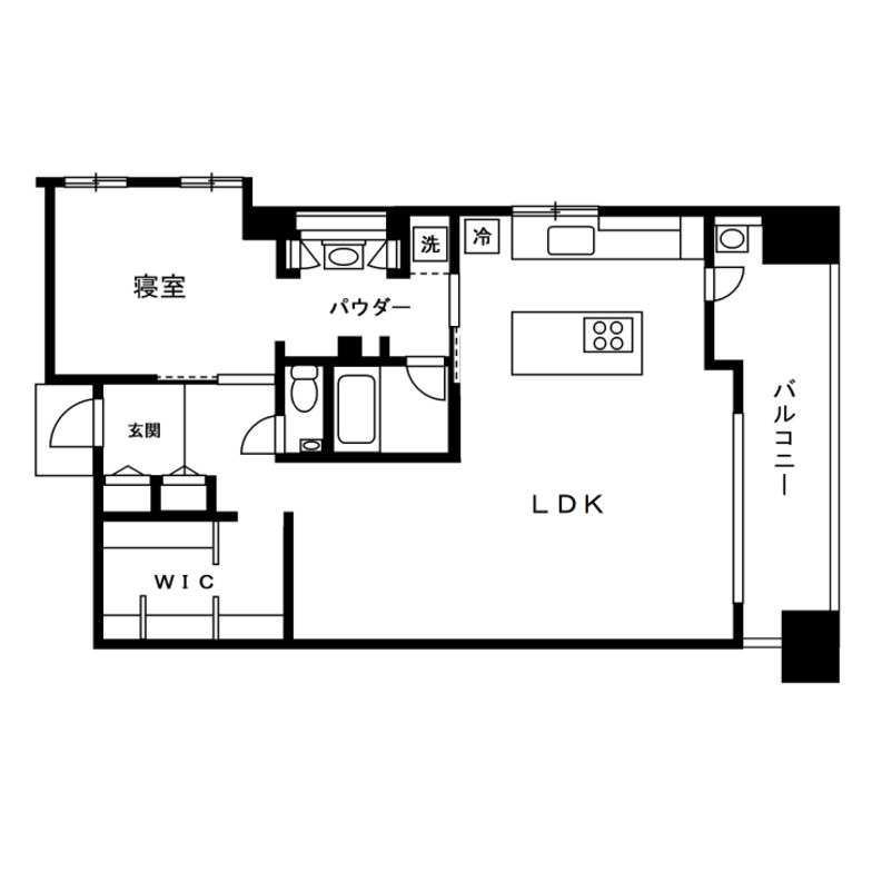 回遊型動線の間取り