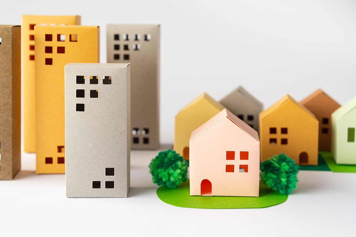 マンションと一戸建て