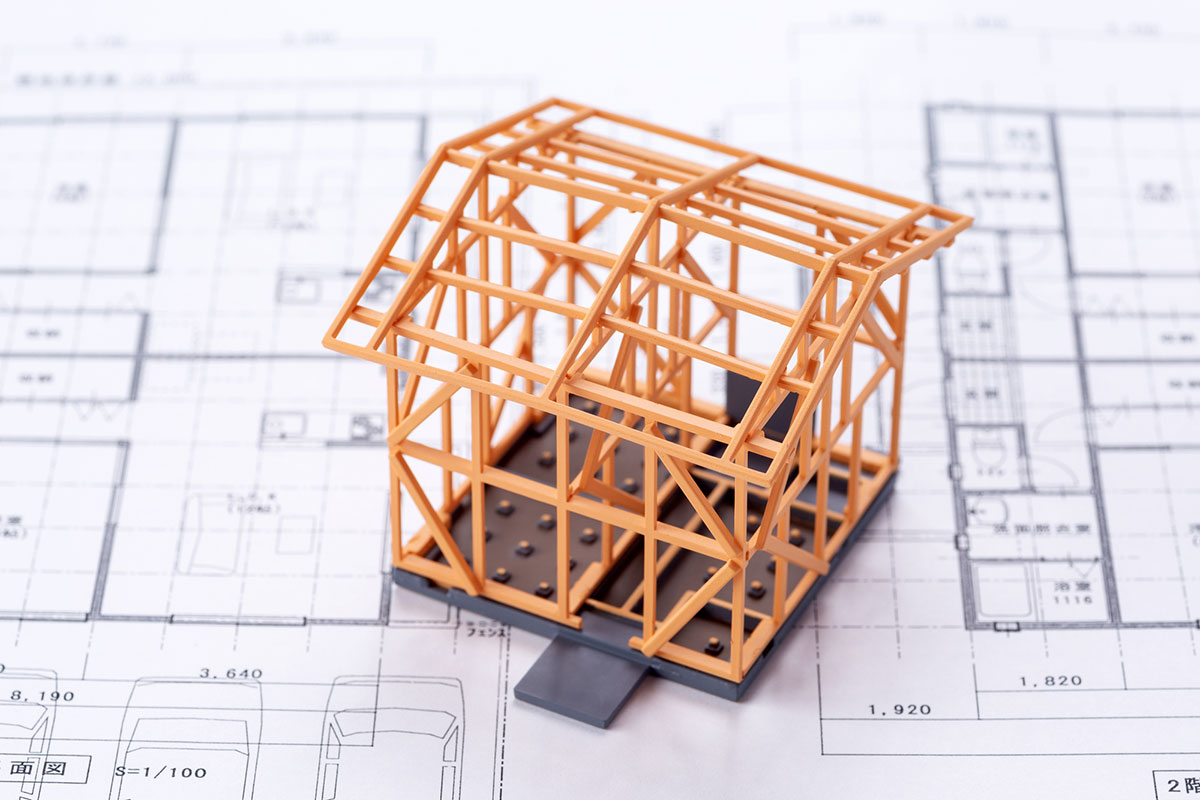 小規模な木造住宅のイメージ