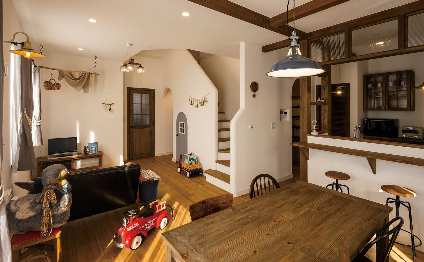 リビングイン階段を設けたLDK