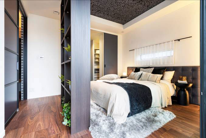 平屋の内装施工事例　寝室