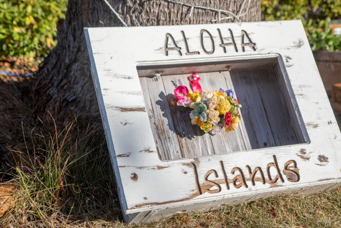 ライオンズ茅ヶ崎　ザ・アイランズのガーデンクラブ製作のプレート