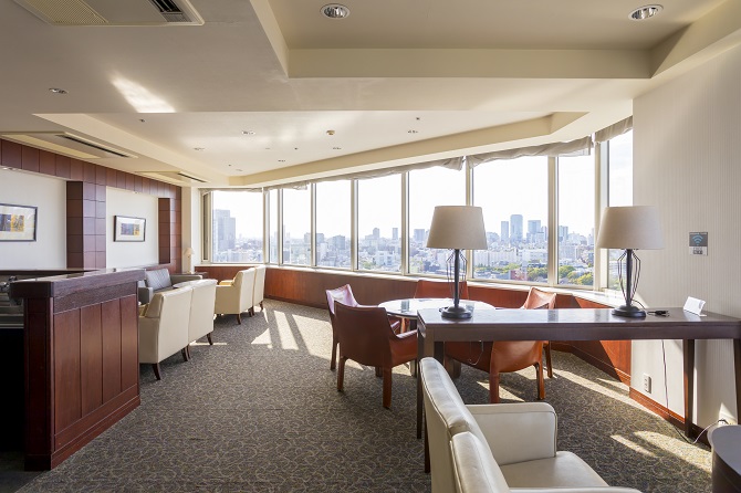 白金タワーのビューラウンジ