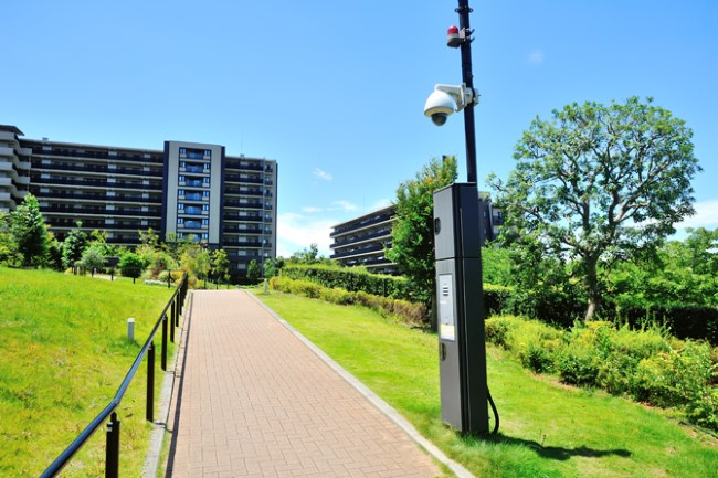 ブリリアシティ横浜磯子内の防犯カメラ