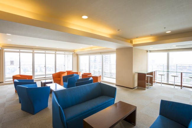 エアライズタワーのビューラウンジ