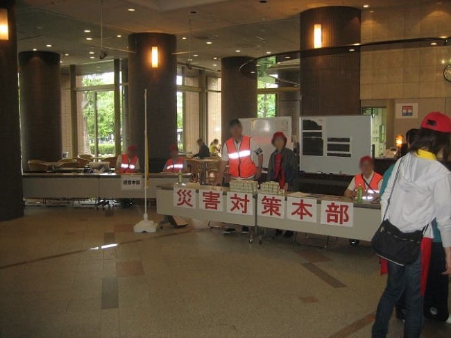 エルザタワー55で行われた防災訓練