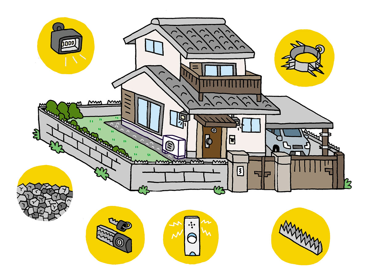 防犯性を高めるDIYの例