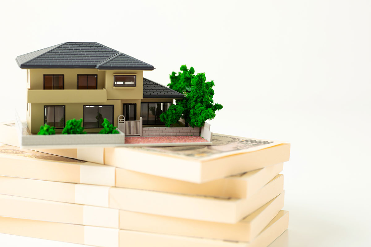 マイホームと年収のイメージ