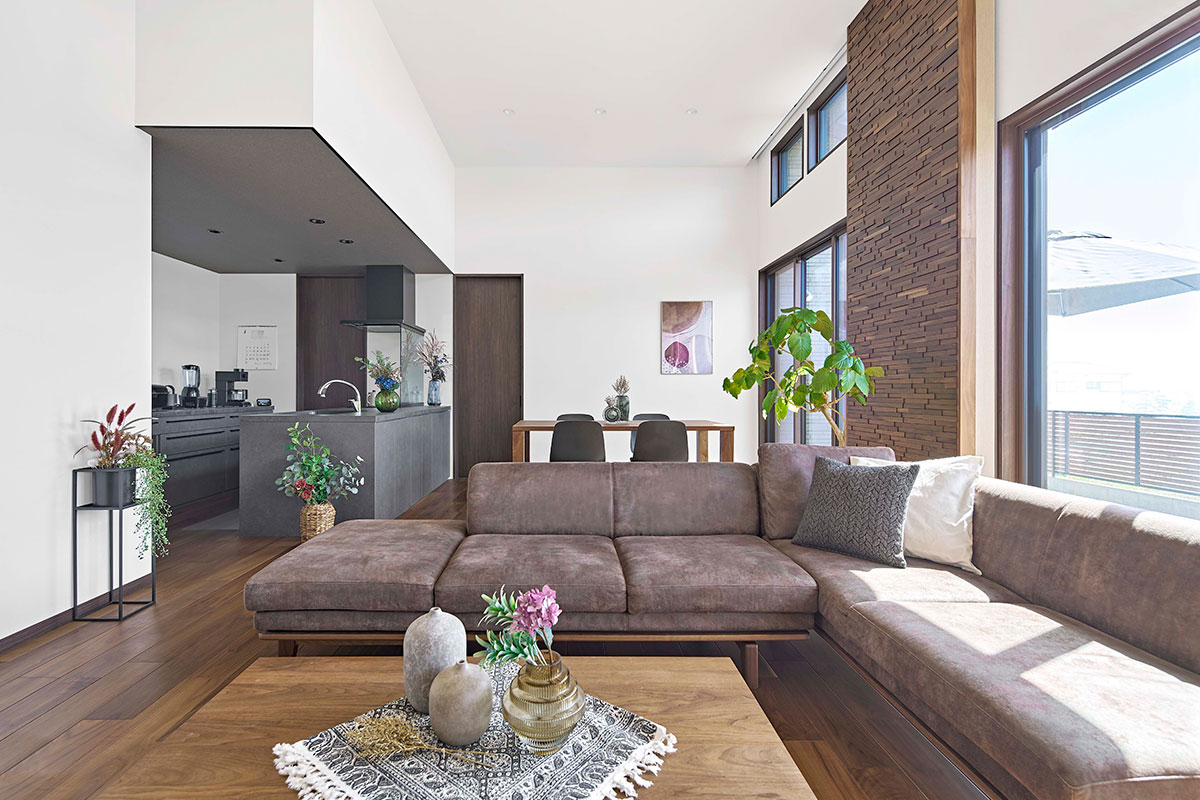 天井高3.6mの開放感たっぷりのLDK